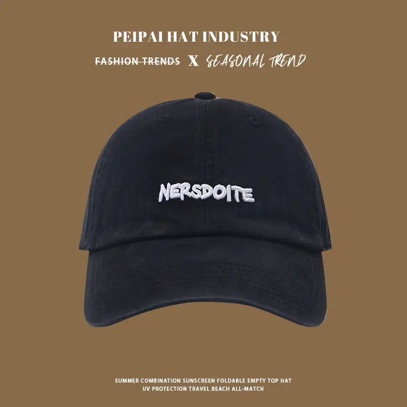Nero Sudo Korean Baseball Cap Women Men Vintage Wide Brim - Image 5
