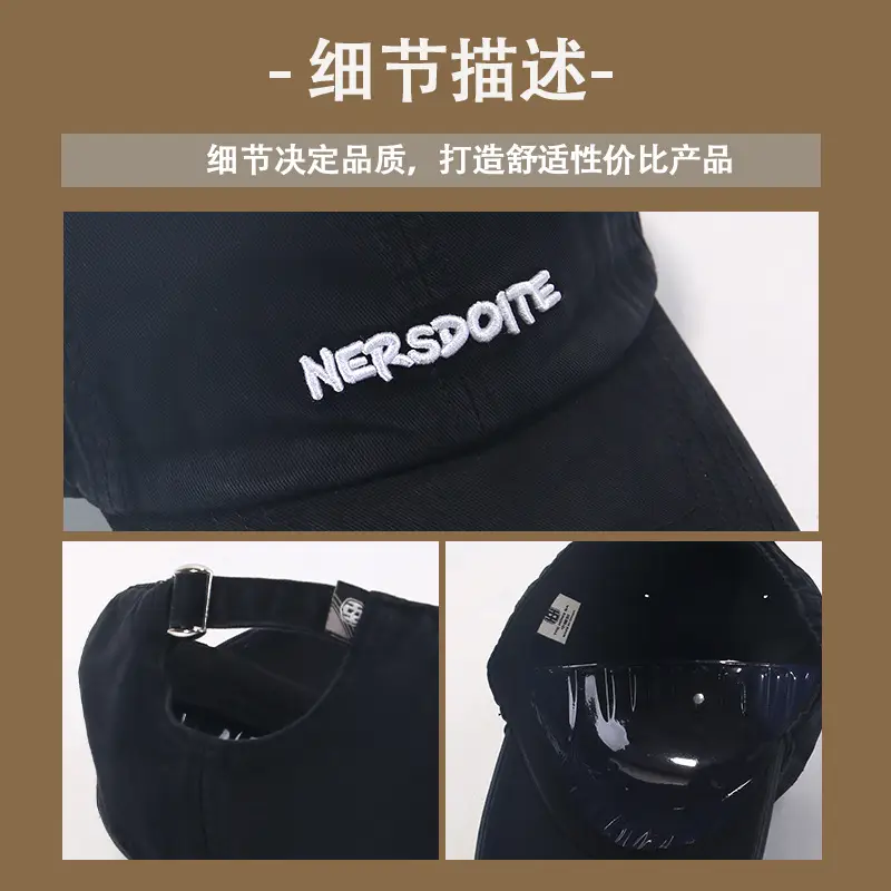 Nero Sudo Korean Baseball Cap Women Men Vintage Wide Brim - Image 6
