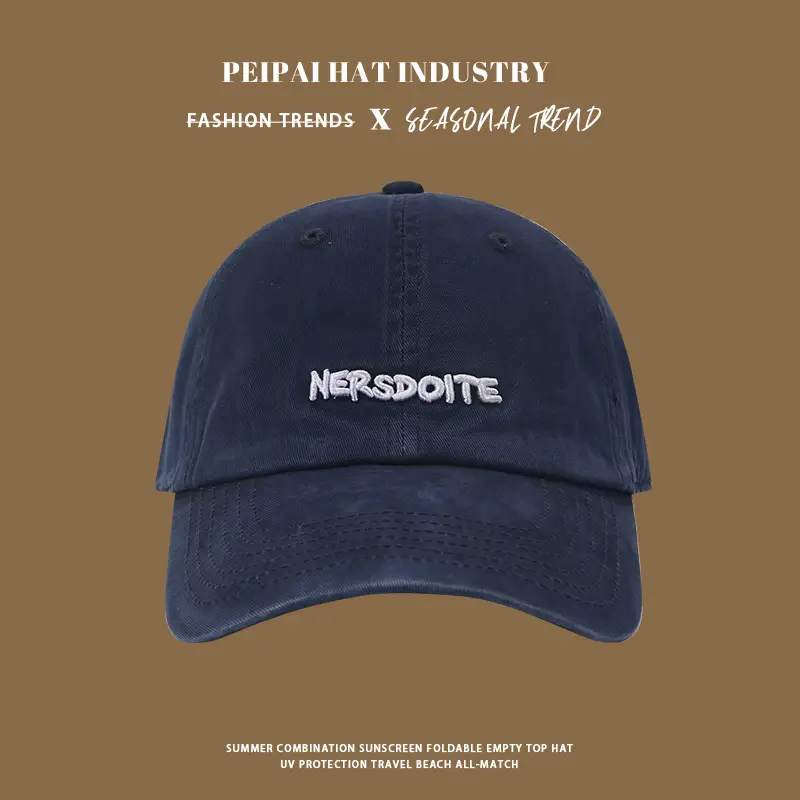 Nero Sudo Korean Baseball Cap Women Men Vintage Wide Brim - Image 2