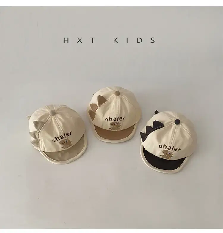 Baby Cap Dinosaur Embroidered Spring Autumn — feature 5