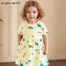 Printed Dinosaur Girls Skirt Summer Dress — feature 5