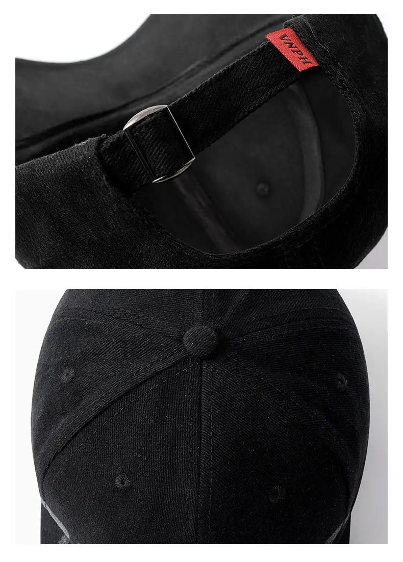 Women Vintage Washed Big Head Cap Wide Brim 54-58cm — feature 23