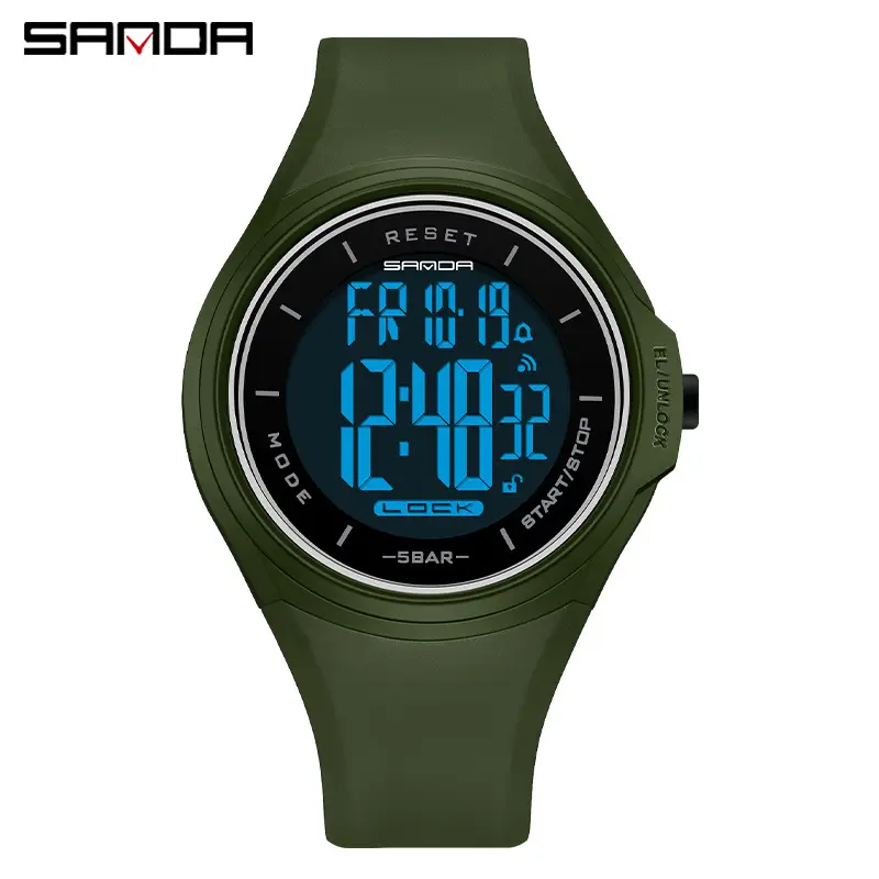 Sanda Digital Men's Women's Multi-Function Watch 1000 Hours - Image 8