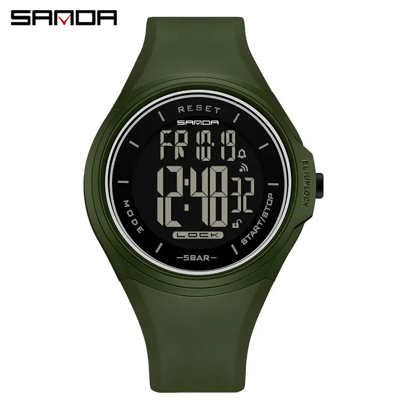 Sanda Digital Men's Women's Multi-Function Watch 1000 Hours - Image 3