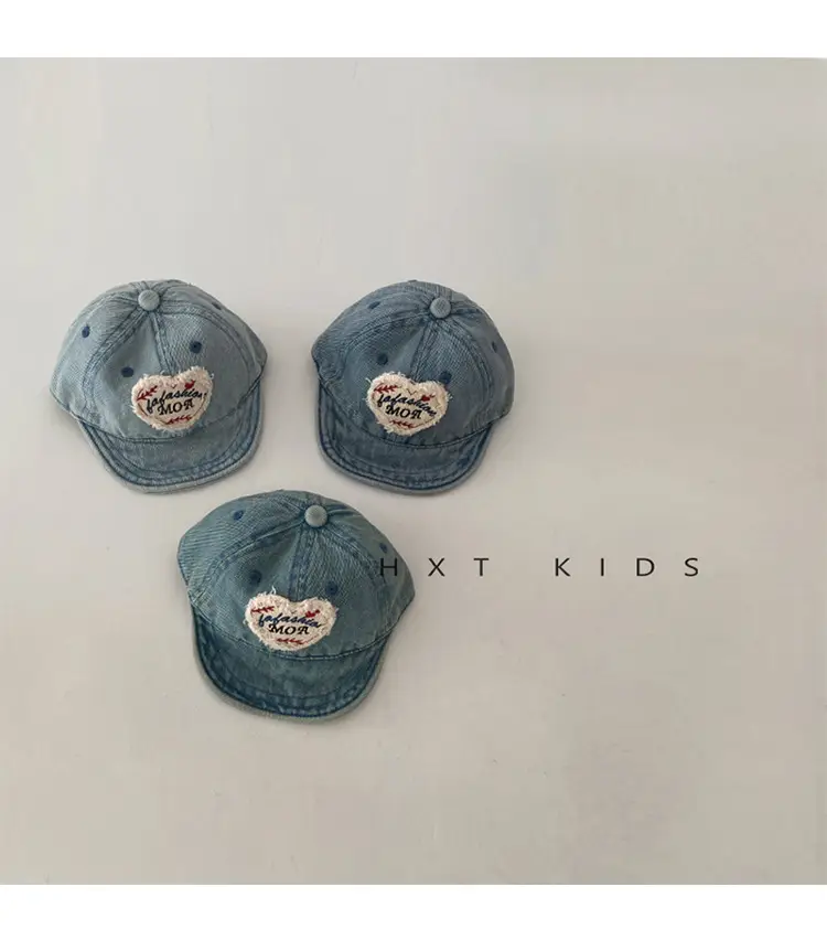 Baby Denim Baseball Caps Spring Autumn Washable Soft Bristle — feature 2