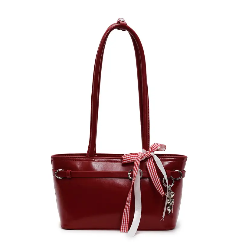 Black Korean Style Shoulder Bag 2025 Spring New