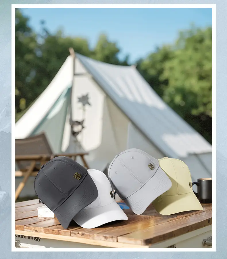 2025 White Baseball Cap Sunscreen Water Repellent 10CM — feature 22