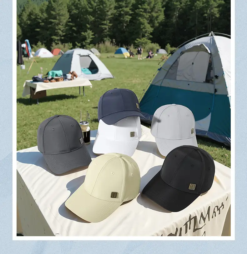 2025 White Baseball Cap Sunscreen Water Repellent 10CM — feature 29