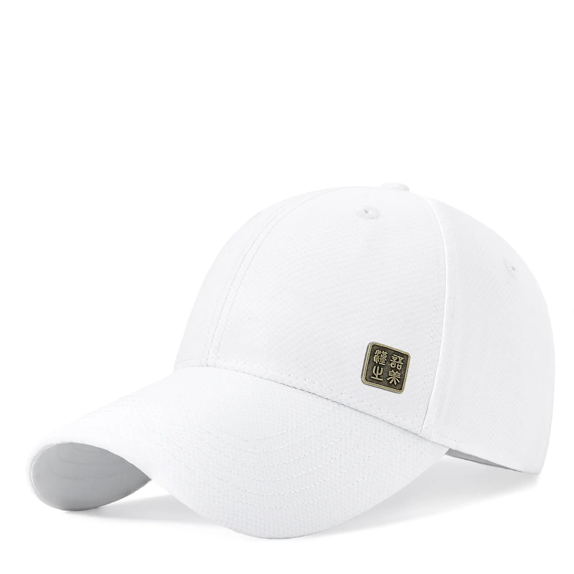 2025 White Baseball Cap Sunscreen Water Repellent 10CM - Image 5