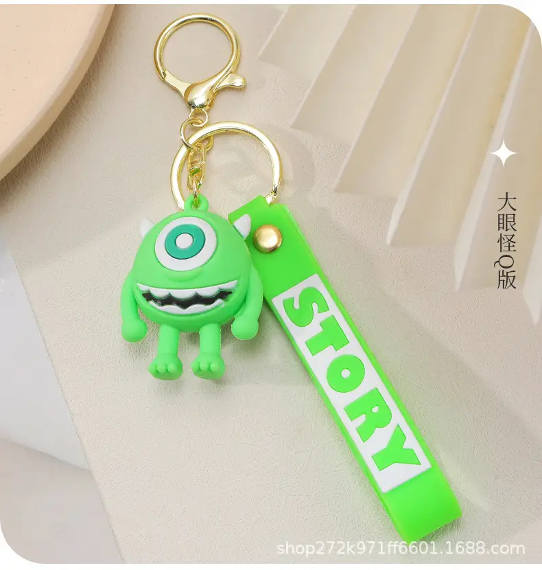 Toy Story Keychain Buzz Lightyear Woody Three-Eyed Alien Small Pendant Bag Decoration Ornament Car Key — feature 6