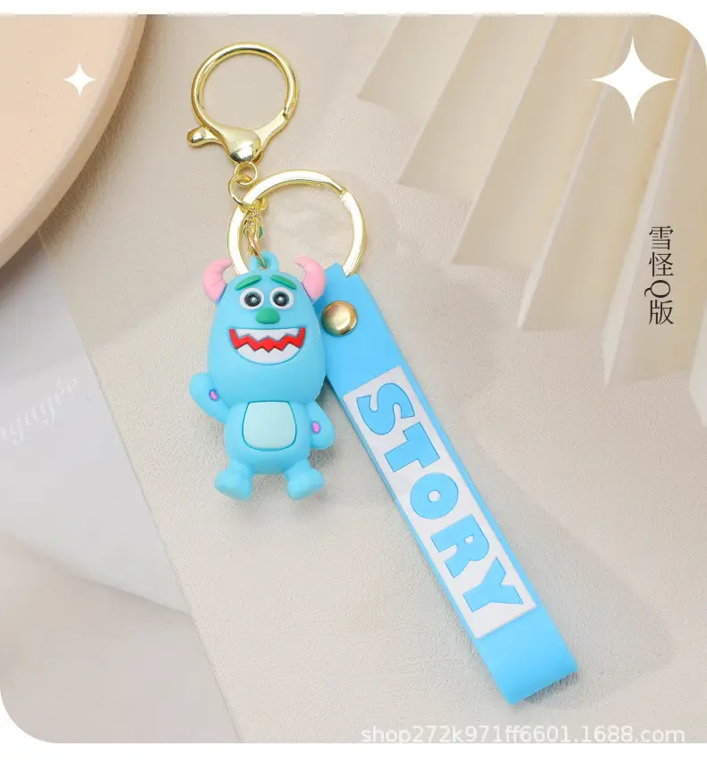 Toy Story Keychain Buzz Lightyear Woody Three-Eyed Alien Small Pendant Bag Decoration Ornament Car Key — feature 7