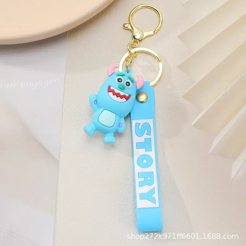 Toy Story Keychain Buzz Lightyear Woody Three-Eyed Alien Small Pendant Bag Decoration Ornament Car Key