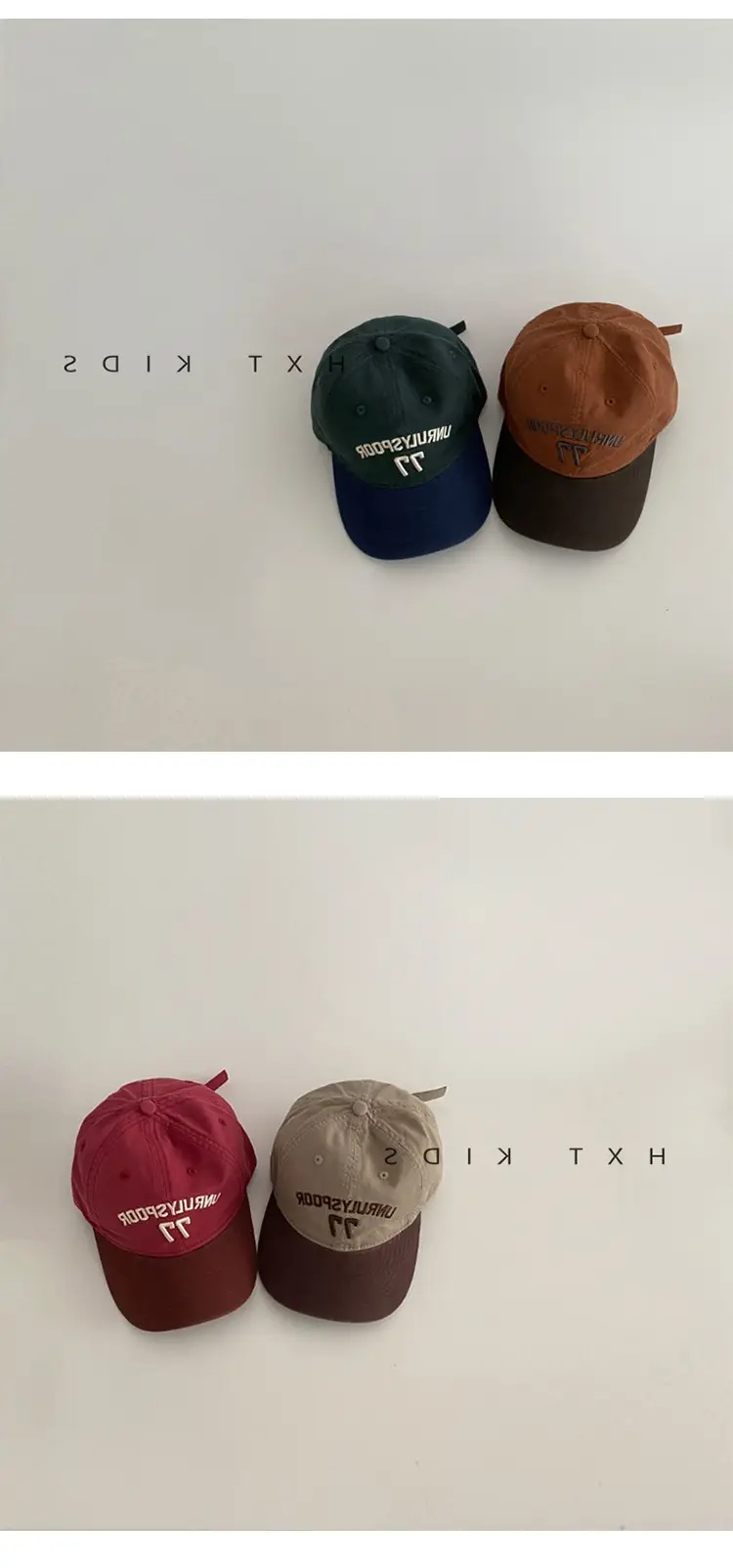 Children's Cap Spring Autumn Western Color Small Letter Embroidered Soft Top Sunshade Hat Trendy Children's Baby Baseball Cap — feature 4