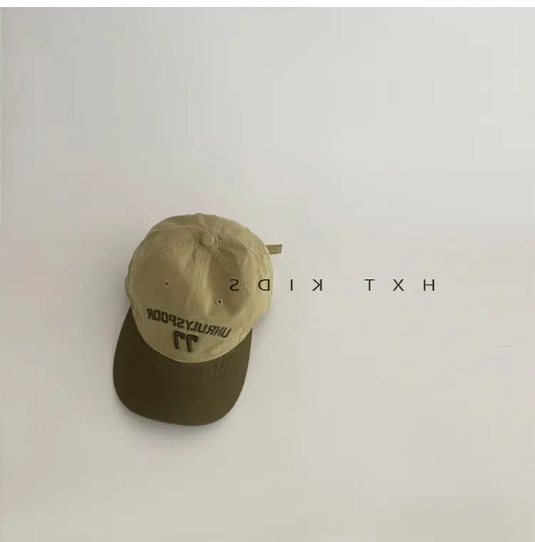 Children's Cap Spring Autumn Western Color Small Letter Embroidered Soft Top Sunshade Hat Trendy Children's Baby Baseball Cap — feature 8