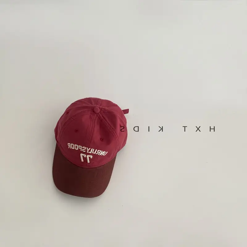 Children's Cap Spring Autumn Western Color Small Letter Embroidered Soft Top Sunshade Hat Trendy Children's Baby Baseball Cap - Image 4