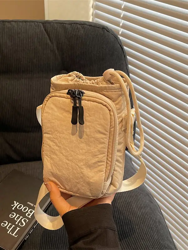 Black Japanese Canvas Shoulder Bag for Women 2025 - Image 6