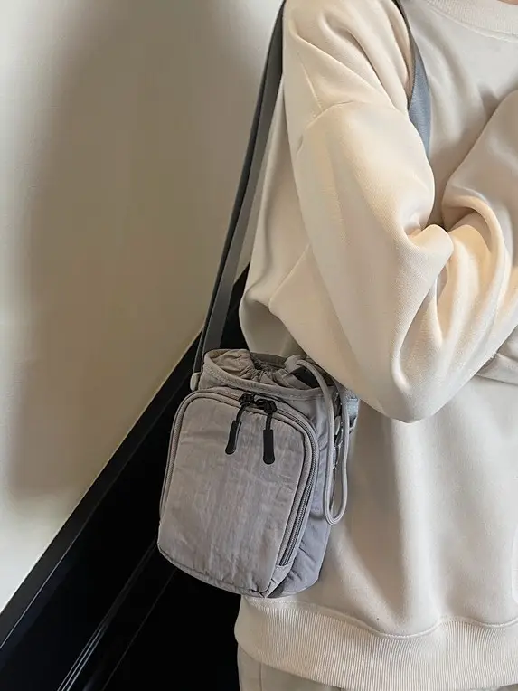 Black Japanese Canvas Shoulder Bag for Women 2025 - Image 7