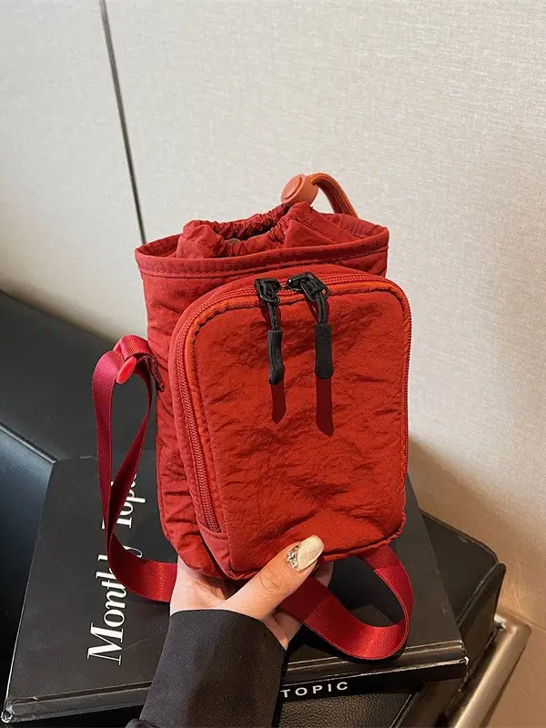 Black Japanese Canvas Shoulder Bag for Women 2025 - Image 8