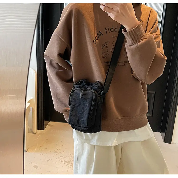 Black Japanese Canvas Shoulder Bag for Women 2025 — feature 10