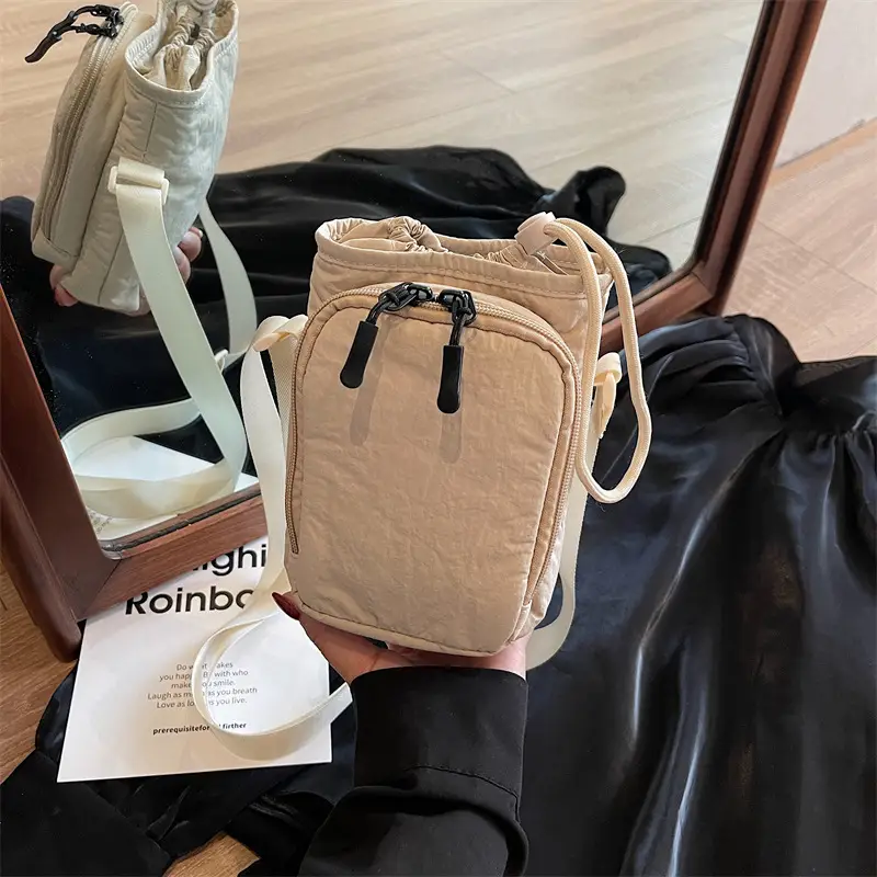 Black Japanese Canvas Shoulder Bag for Women 2025 - Image 3