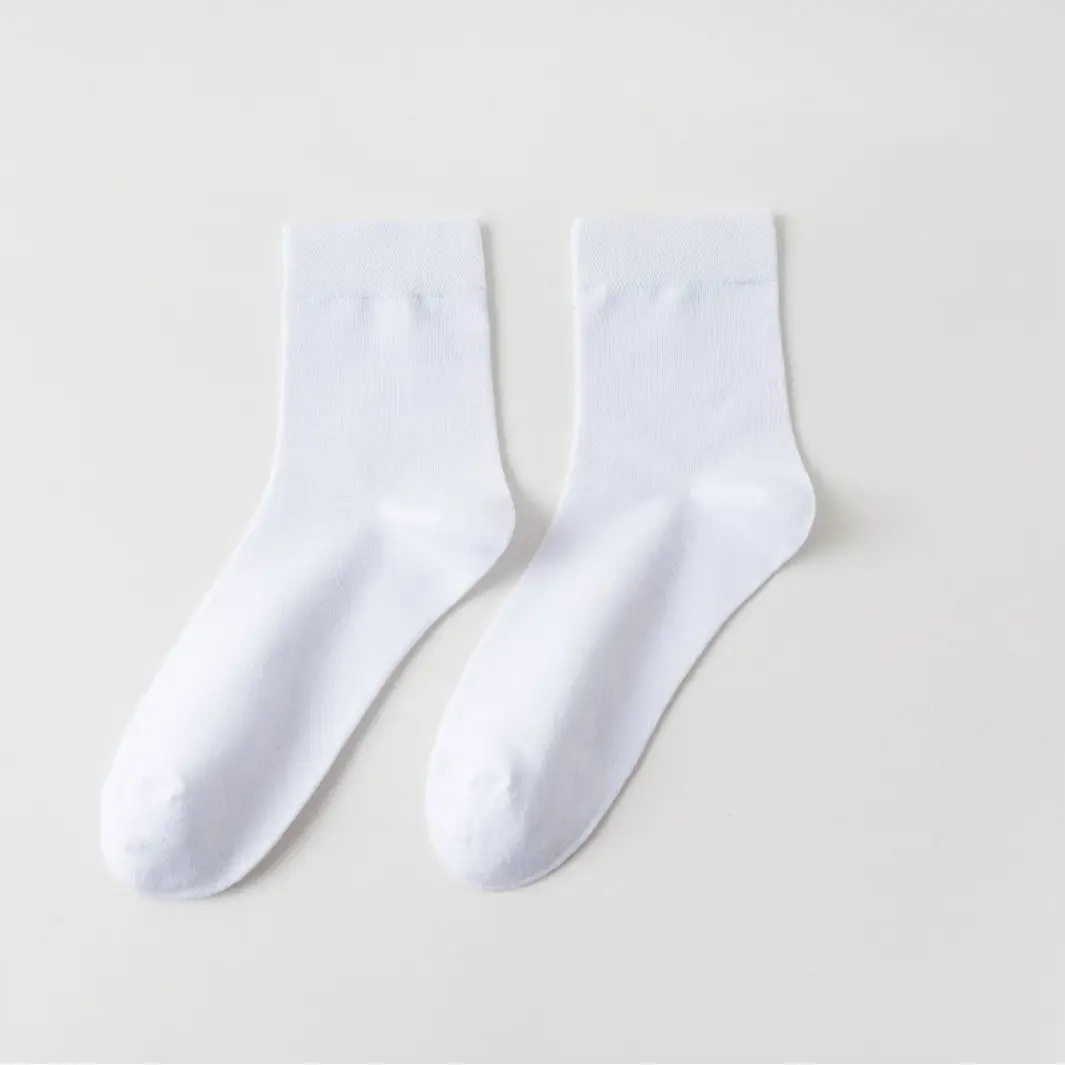 10A Antibacterial Men's Socks, Pure Cotton, Autumn and Winter, Deodorant, Sweat-Absorbent, Men's Mid-Calf All-Cotton Business Socks, Suitable for All Seasons