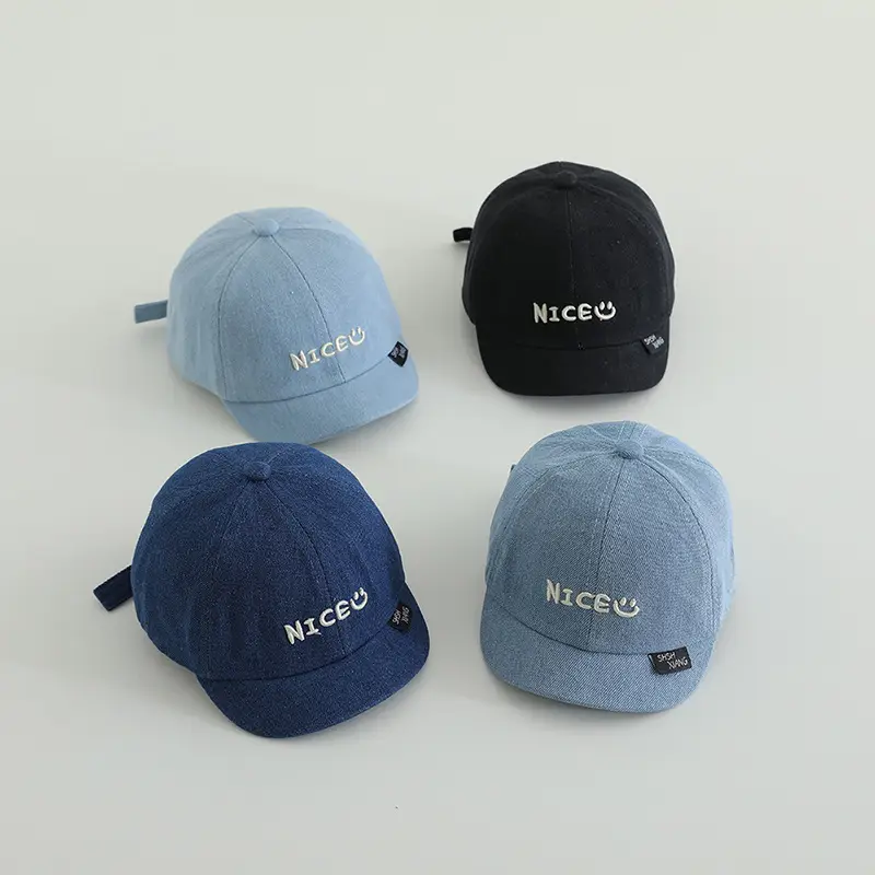 Baby Cap Set Blue Black Blue Baby Cap Small - Image 6