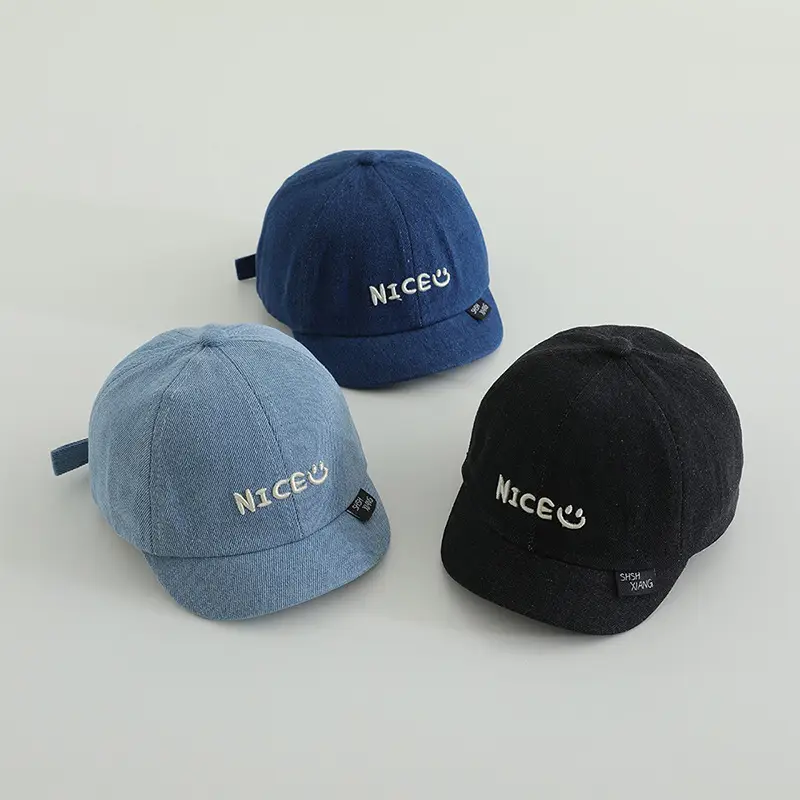 Baby Cap Set Blue Black Blue Baby Cap Small — feature 6
