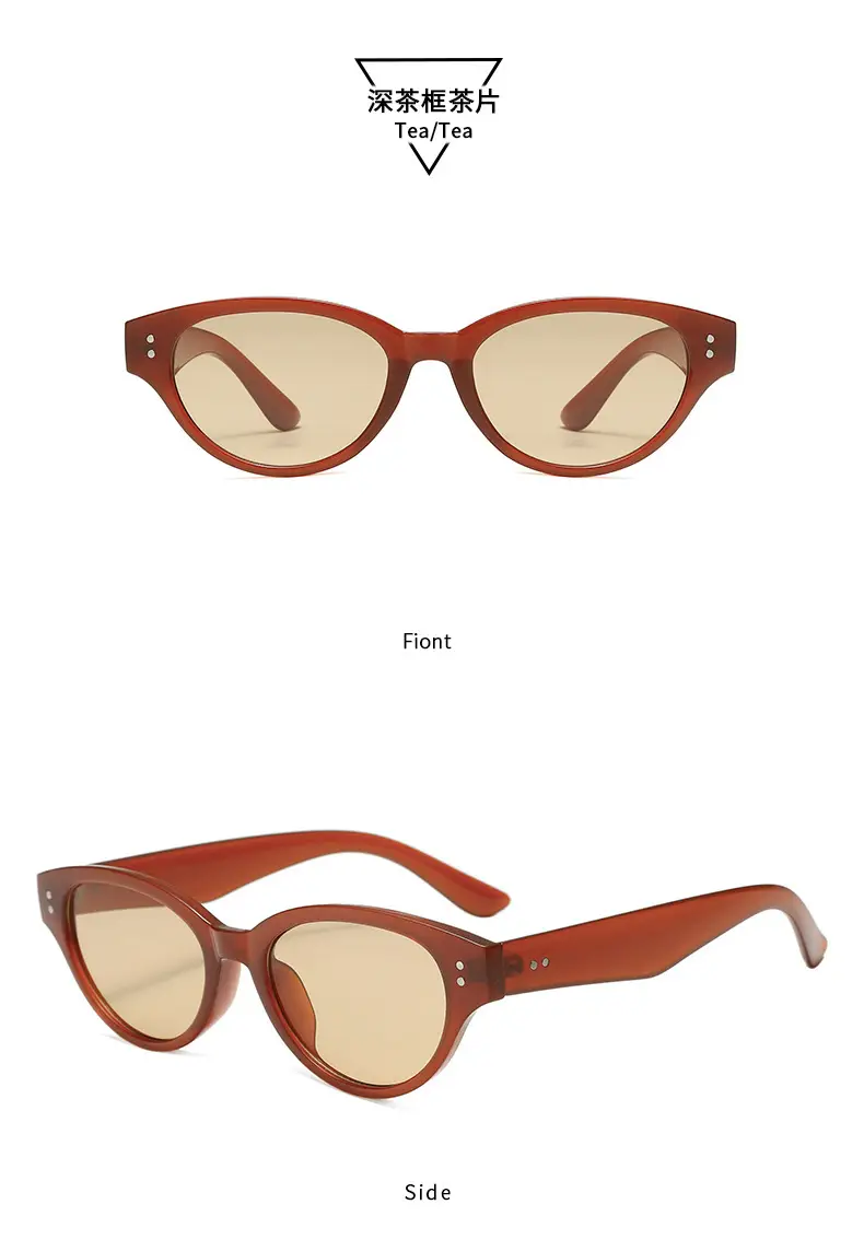 New Cat's Eye Rice Sunglasses Women Cross-border Y2K — feature 13
