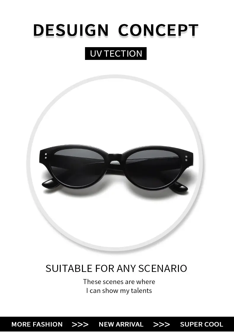 New Cat's Eye Rice Sunglasses Women Cross-border Y2K — feature 2