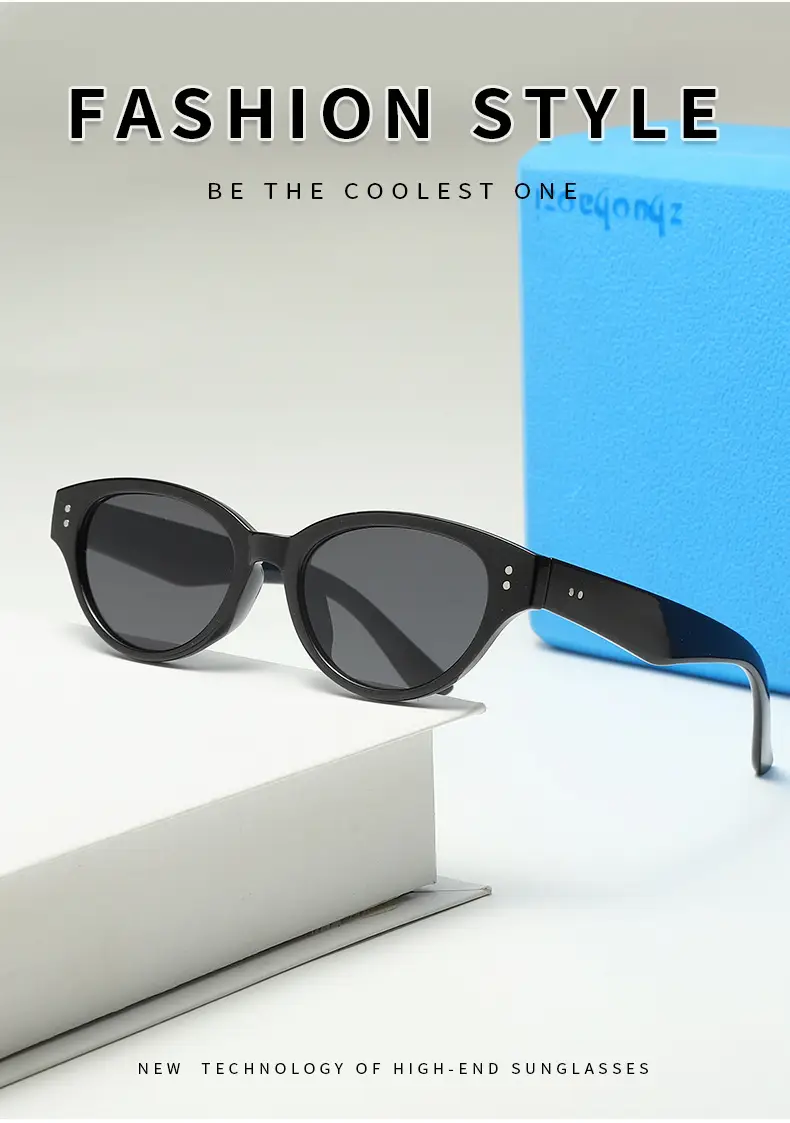 New Cat's Eye Rice Sunglasses Women Cross-border Y2K — feature 3