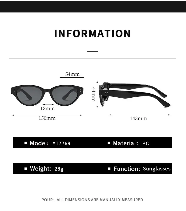 New Cat's Eye Rice Sunglasses Women Cross-border Y2K — feature 8