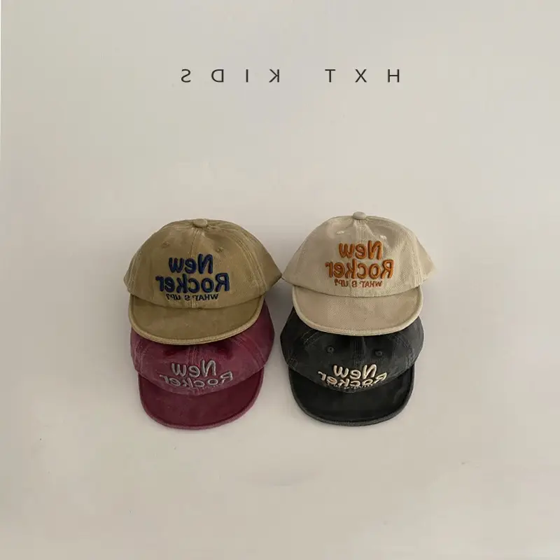 Baby Black Embroidered Cap 2025 Spring Autumn - Image 6