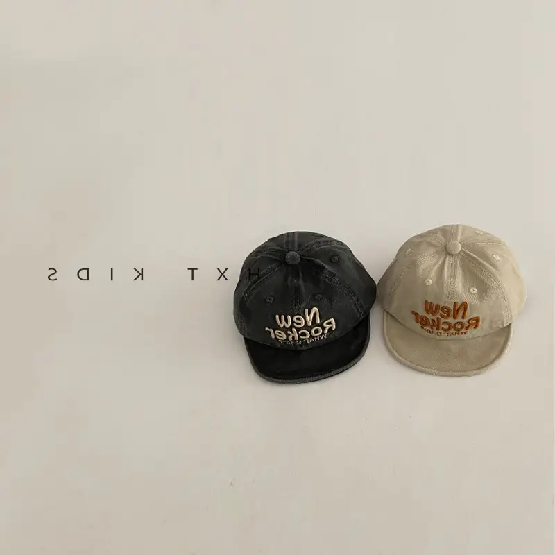 Baby Black Embroidered Cap 2025 Spring Autumn - Image 9