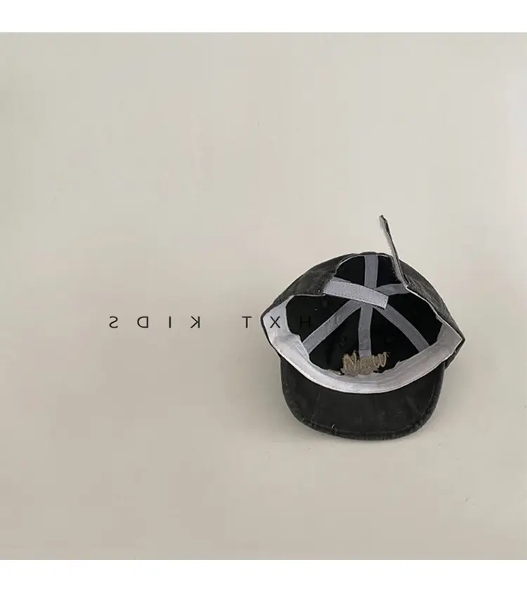 Baby Black Embroidered Cap 2025 Spring Autumn — feature 10