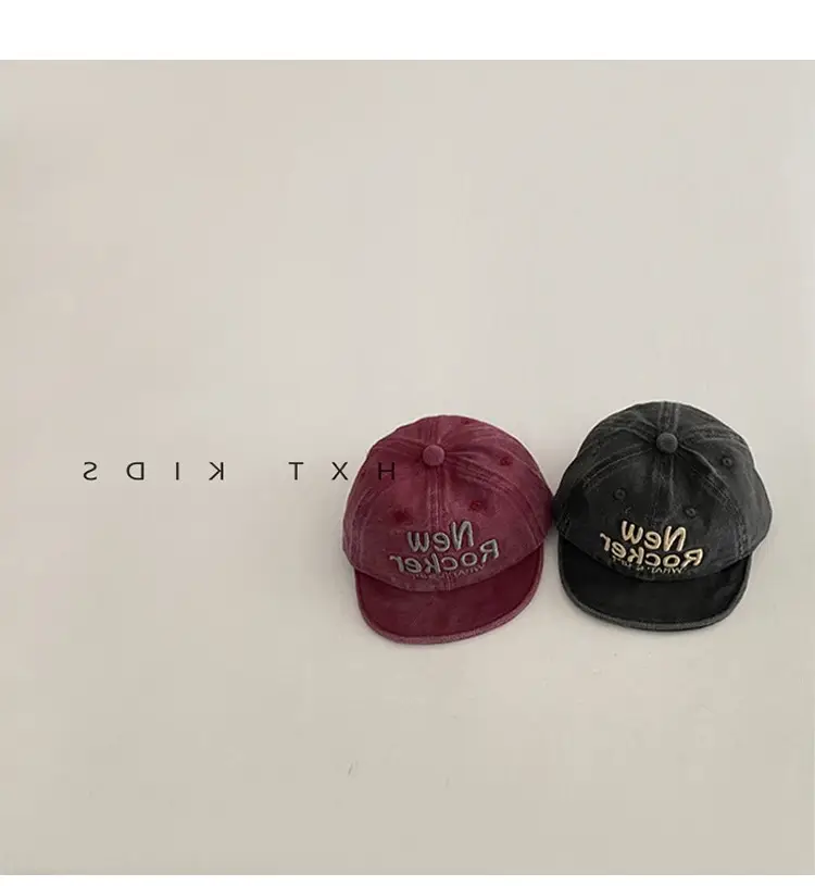 Baby Black Embroidered Cap 2025 Spring Autumn — feature 5
