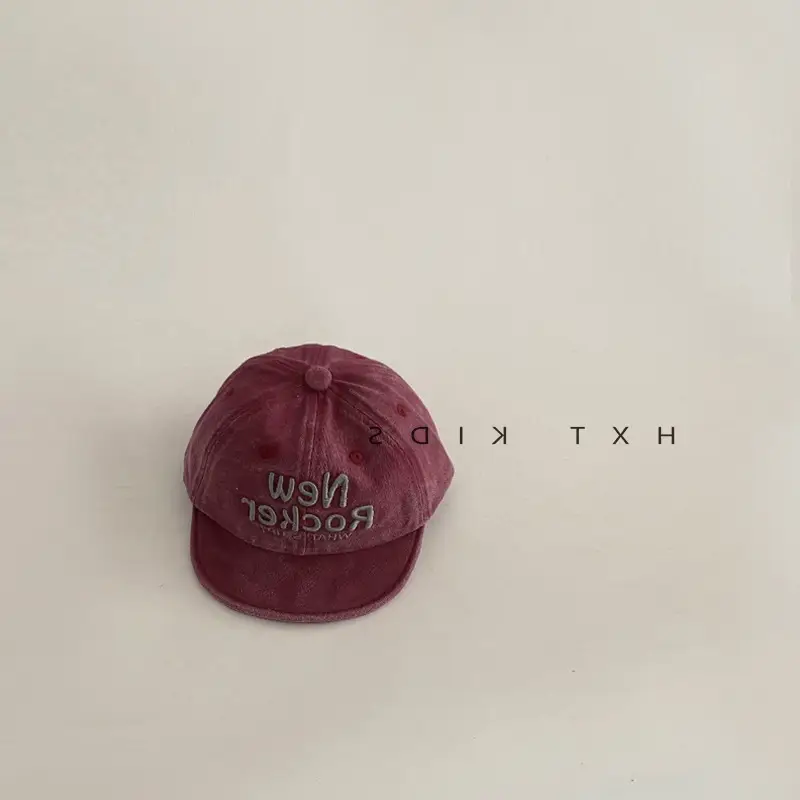 Baby Black Embroidered Cap 2025 Spring Autumn - Image 4