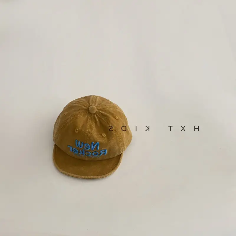 Baby Black Embroidered Cap 2025 Spring Autumn - Image 5