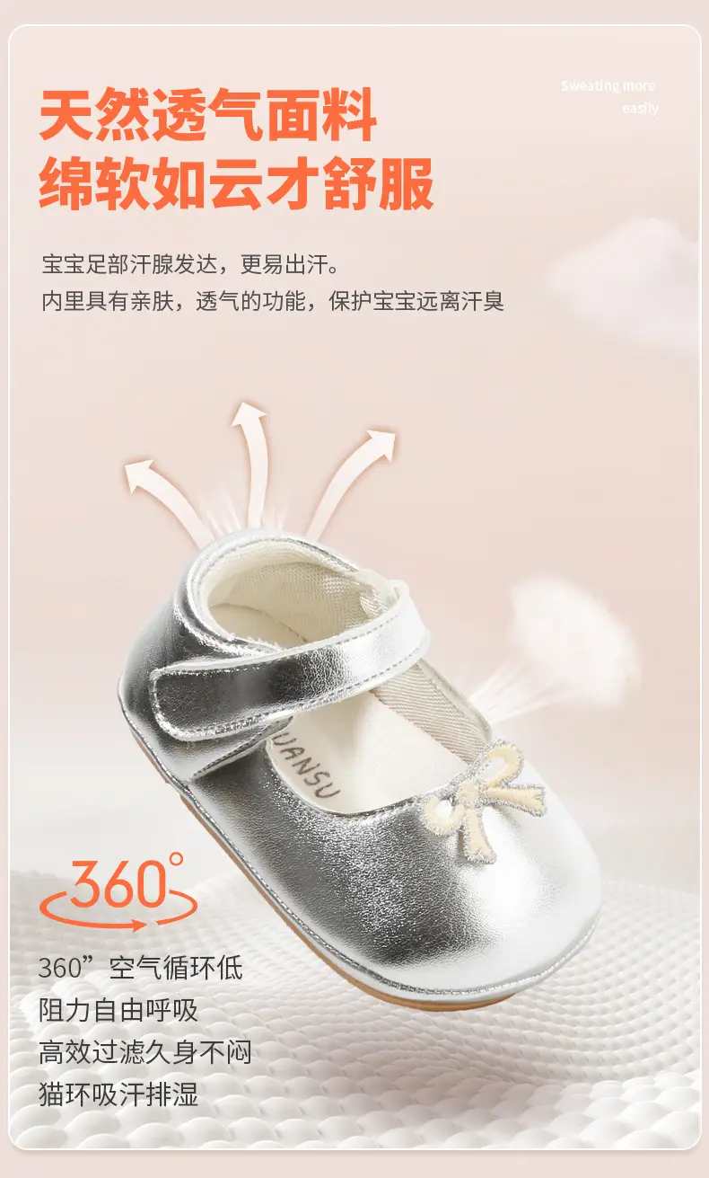 Baby Princess Shoes Soft-soled Toddler Shoes Spring One-year-old Baby Girl Shoes Anti-drop 6-12 Months Baby Shoes — feature 15
