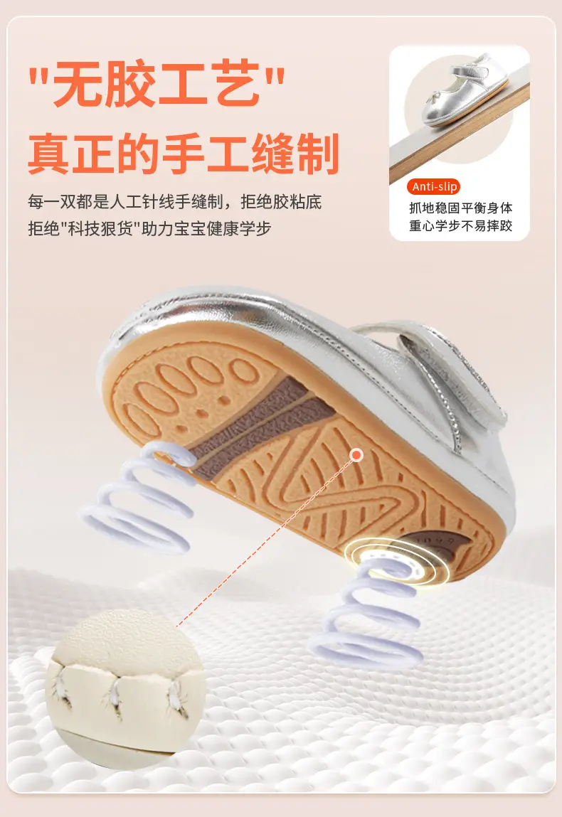 Baby Princess Shoes Soft-soled Toddler Shoes Spring One-year-old Baby Girl Shoes Anti-drop 6-12 Months Baby Shoes — feature 17