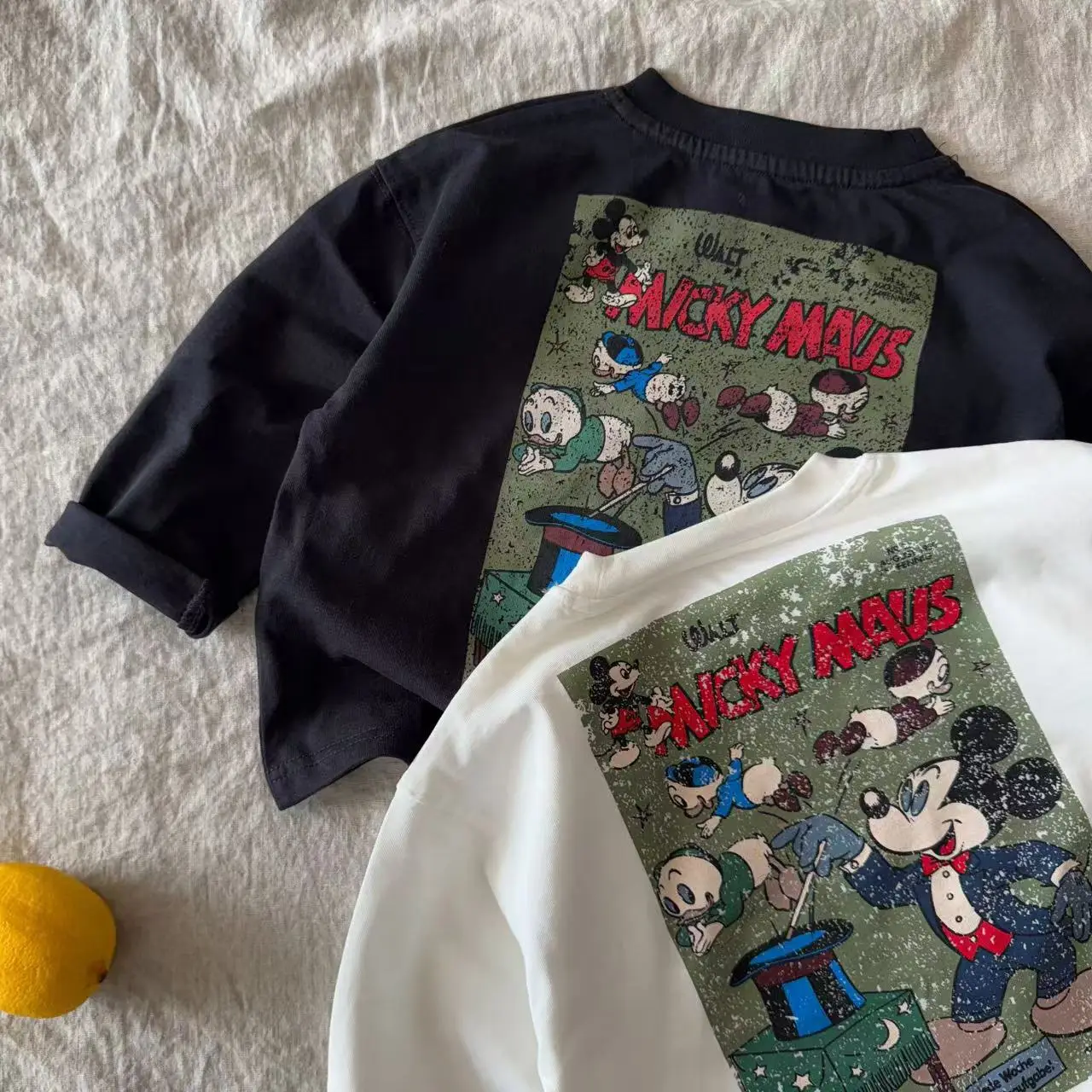 Children's Printed T-Shirt White Vintage Casual 2026 — feature 10