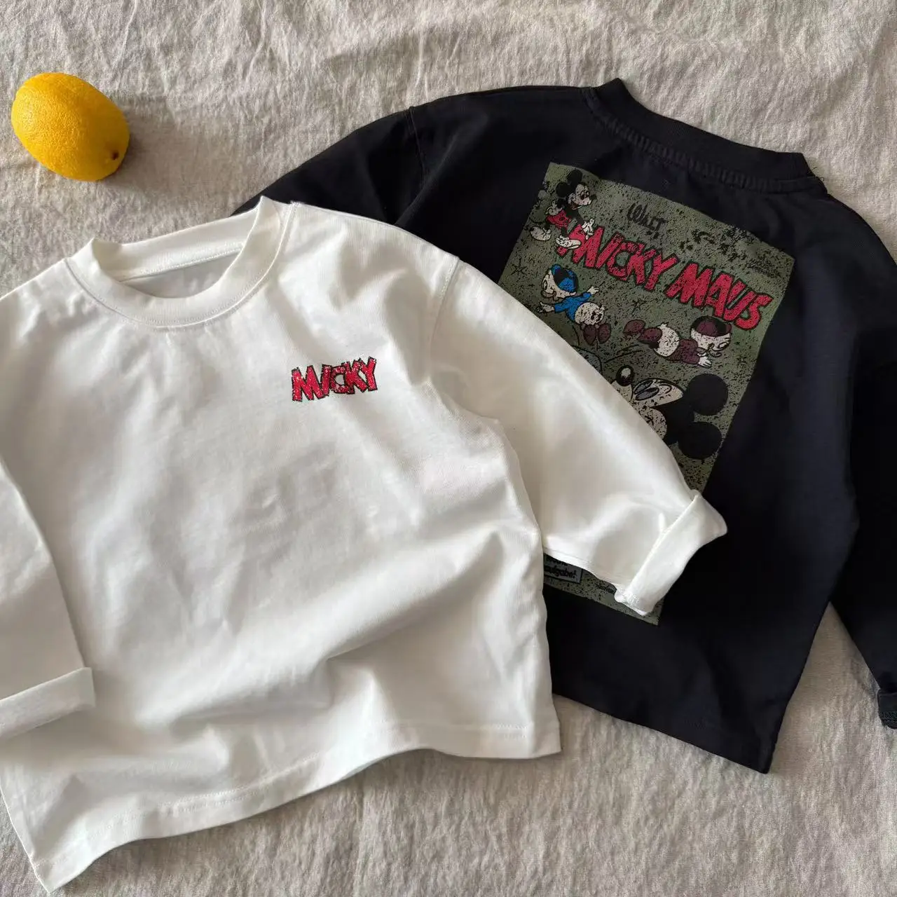 Children's Printed T-Shirt White Vintage Casual 2026 — feature 2
