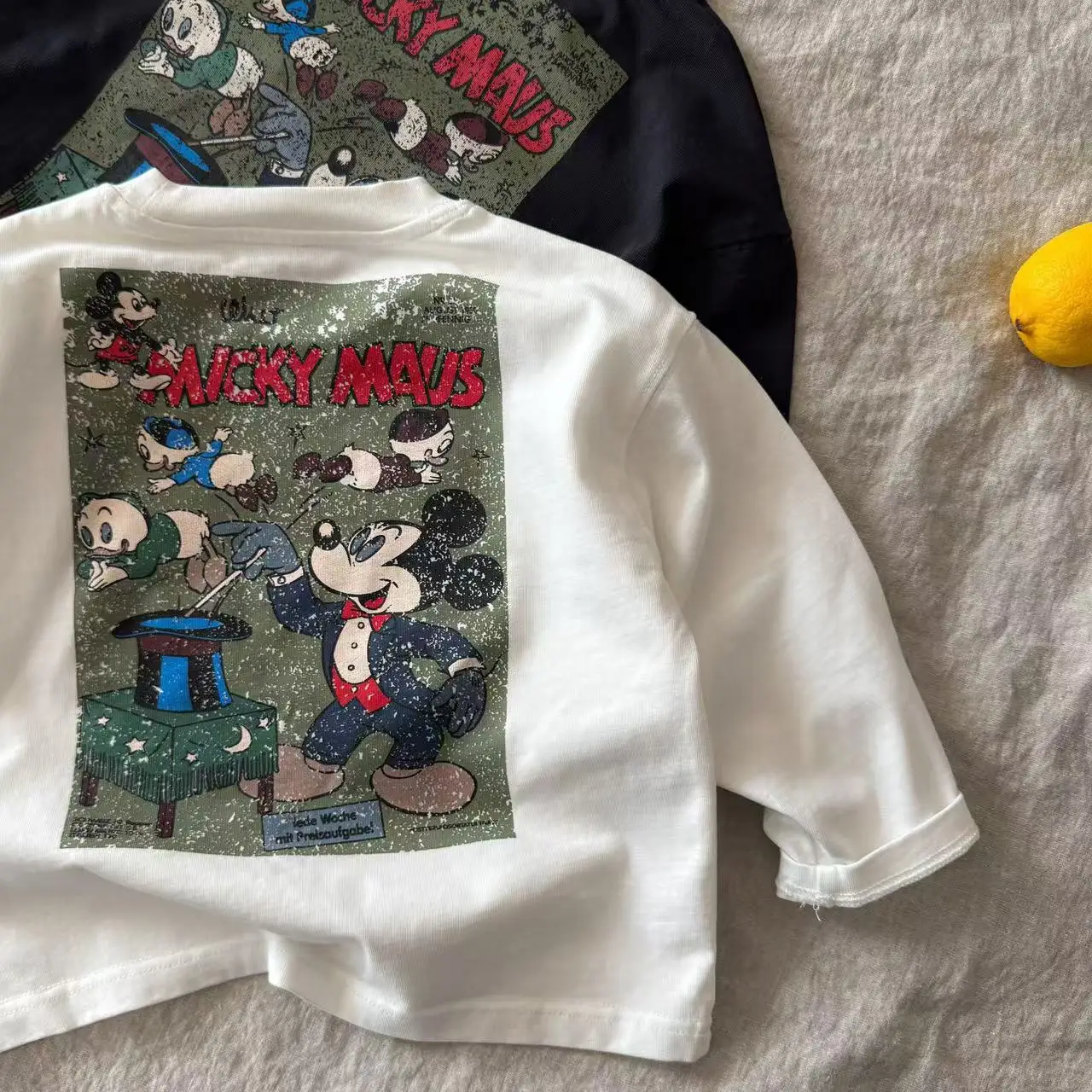 Children's Printed T-Shirt White Vintage Casual 2026 — feature 9