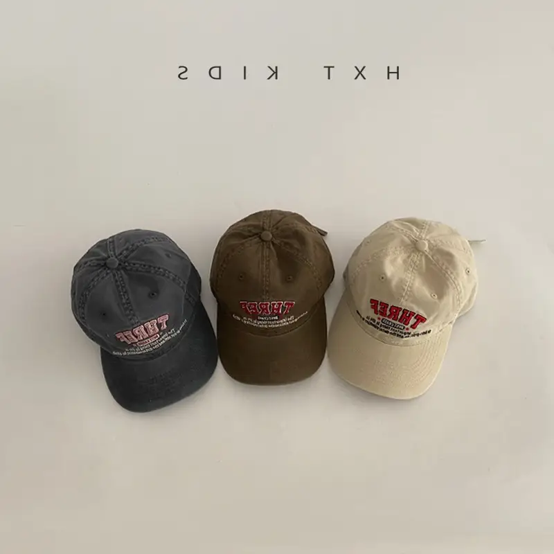 Children's Pink Cap Red Embroidery Spring Autumn - Image 10