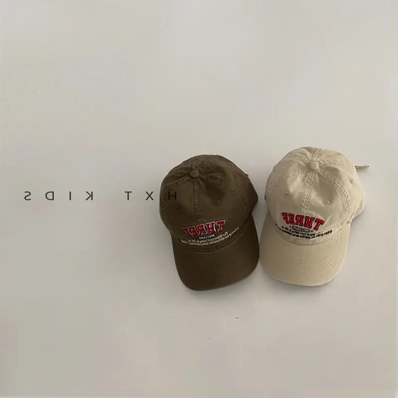 Children's Pink Cap Red Embroidery Spring Autumn - Image 11
