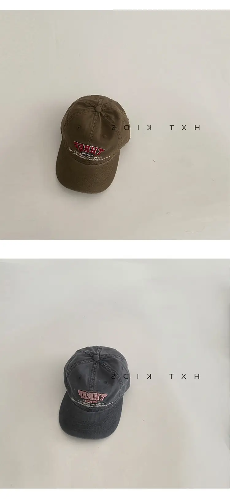 Children's Pink Cap Red Embroidery Spring Autumn — feature 6