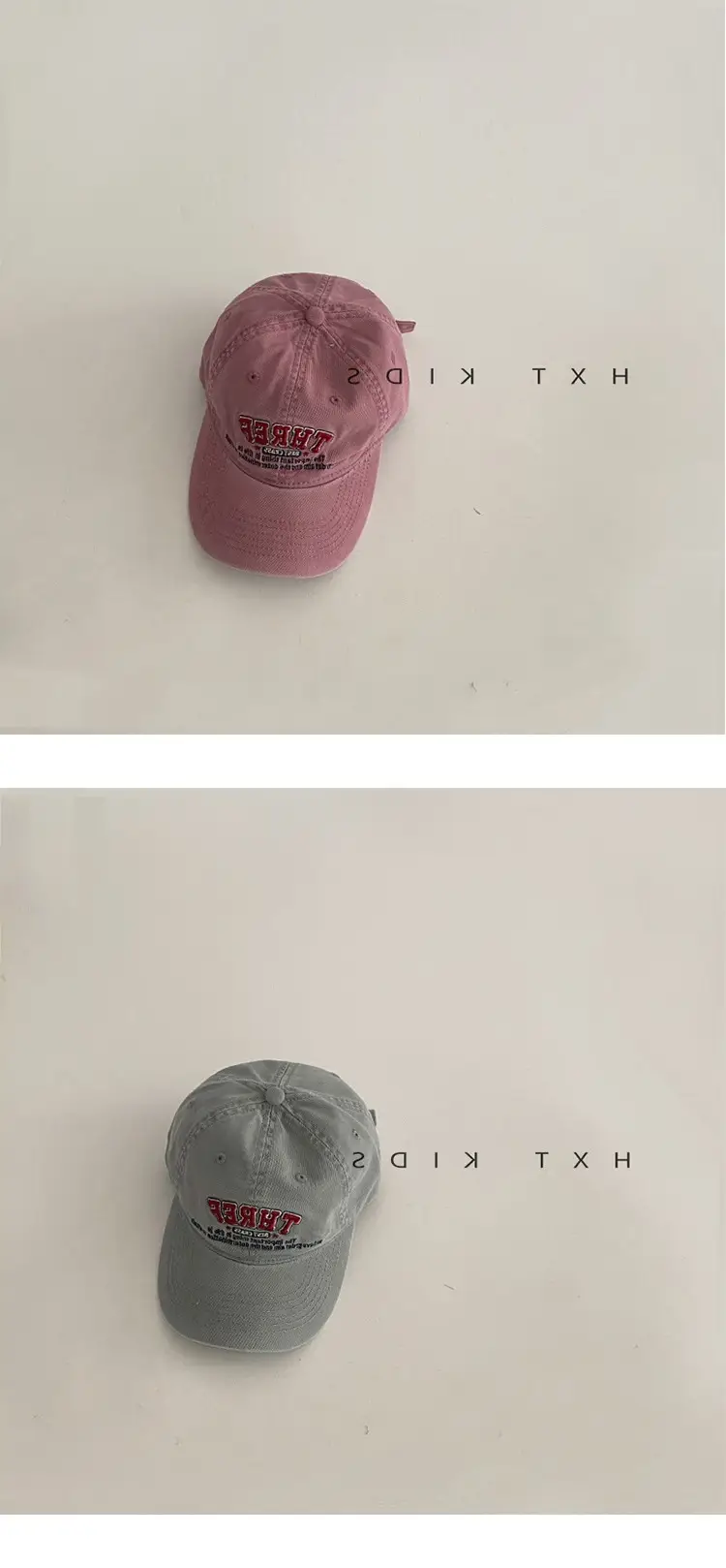 Children's Pink Cap Red Embroidery Spring Autumn — feature 8