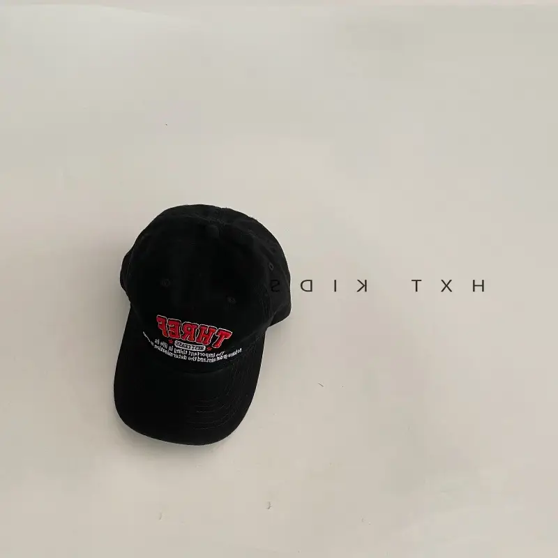 Children's Pink Cap Red Embroidery Spring Autumn - Image 8