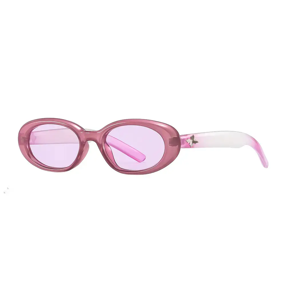 Pink Retro Small Round Sunglasses for Men Women - Image 5