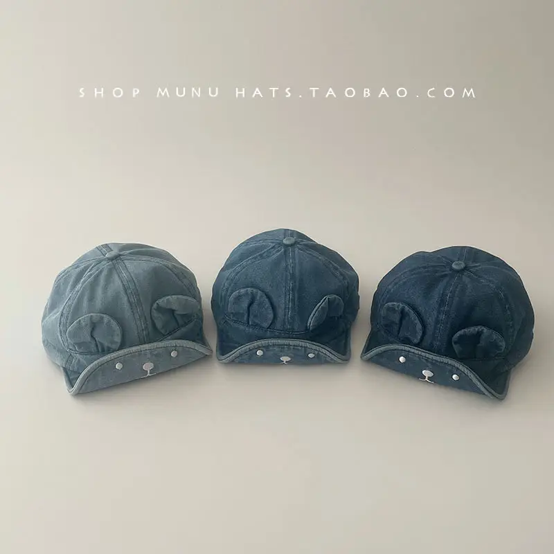 Baby Denim Baseball Caps Spring Autumn Soft Bristle — feature 12