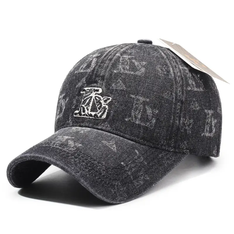 Denim Baseball Cap Sports Sun Protection All Colors - Image 5